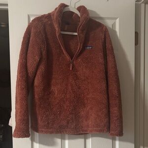 Patagonia Brick Red 1/4 Zip  Fleece Jacket